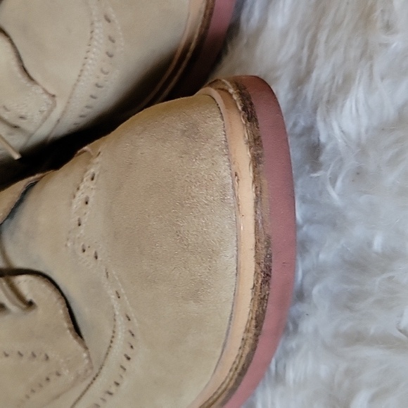 Cole Haan Tan Suede Oxfords - Picture 4 of 12